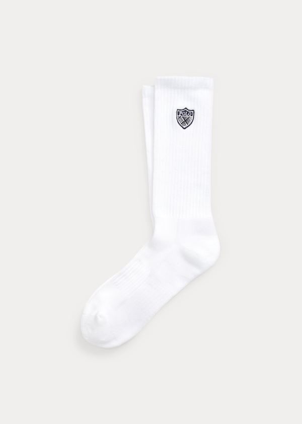Ralph Lauren Polo Crest Crew Socks Bílé | i9j4qdYO