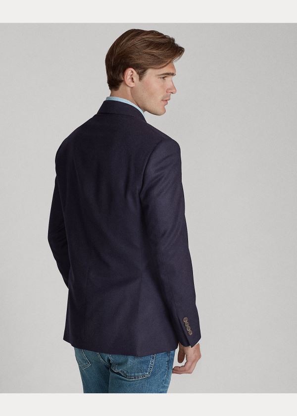 Ralph Lauren Polo Doeskin Blazer Tmavě Blankyt | KTumDiHX