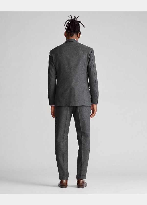 Ralph Lauren Polo Flannel 3-Piece Suit Šedé | ZbPwQSy6