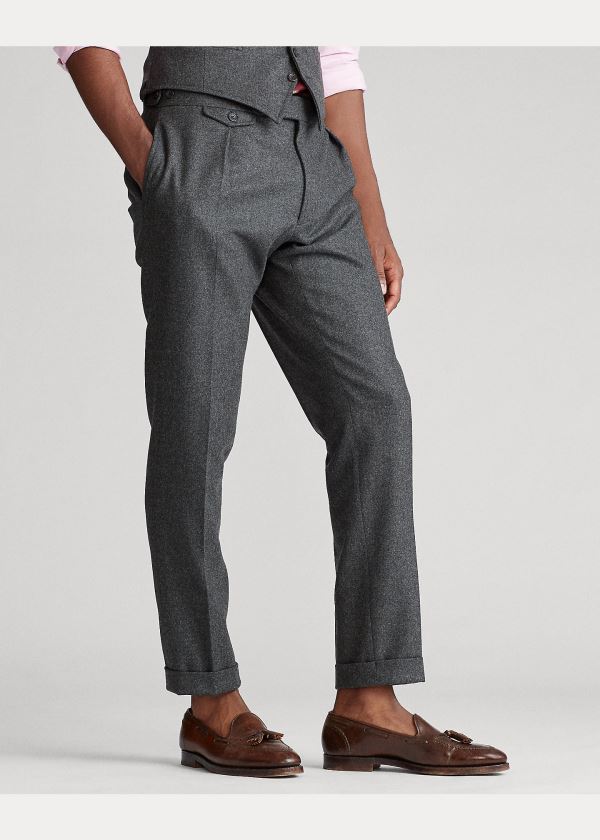 Ralph Lauren Polo Flannel 3-Piece Suit Šedé | ZbPwQSy6