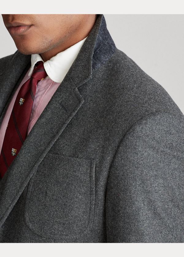 Ralph Lauren Polo Flannel 3-Piece Suit Šedé | ZbPwQSy6