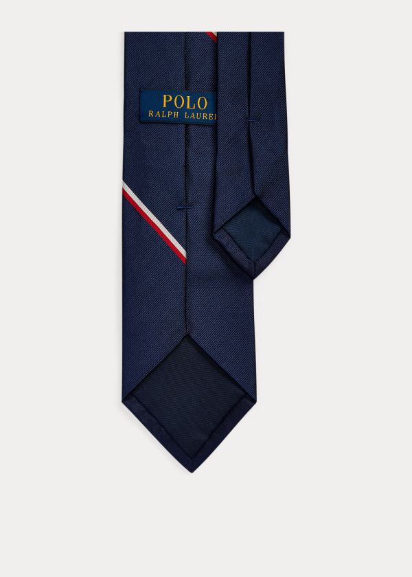 Ralph Lauren Polo Frenchie Silk Tie Tmavě Blankyt | eYOKL72V