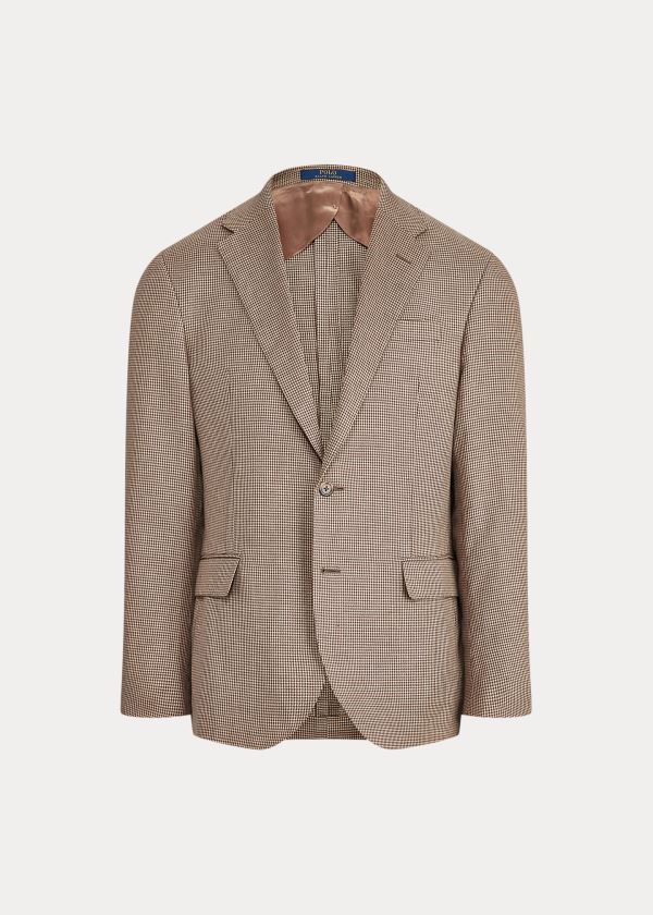 Ralph Lauren Polo Houndstooth Suit Jacket Hnědé | wnGg7mQ2