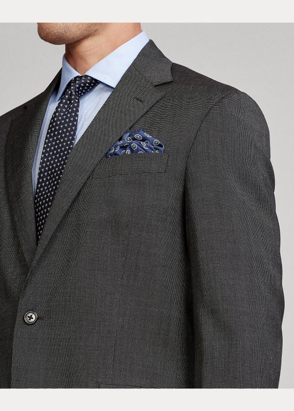 Ralph Lauren Polo Pin Dot Wool Twill Suit Černé Šedé | vtqnJz5A