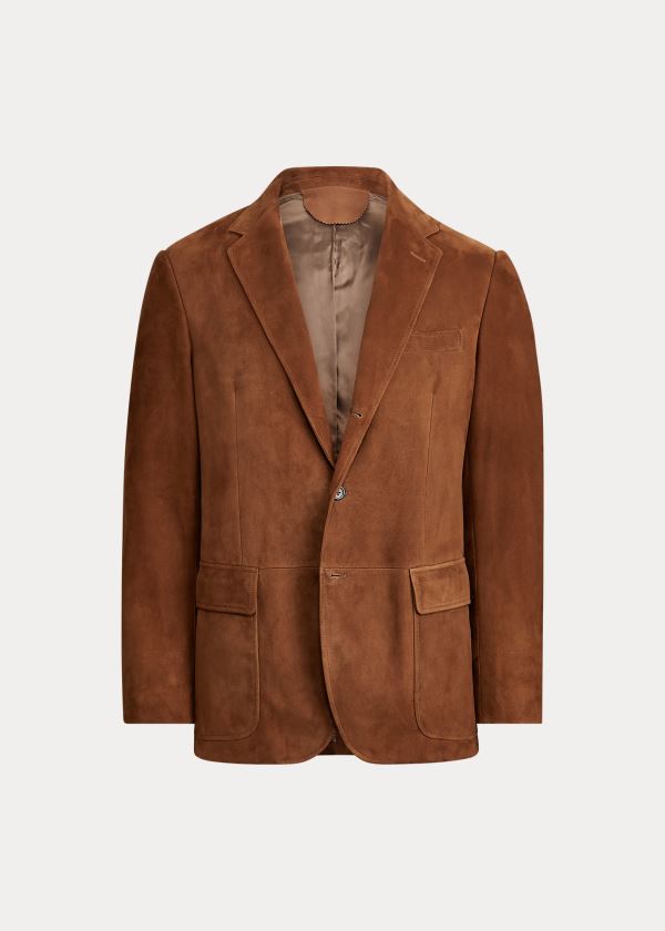 Ralph Lauren Polo Semišové Sportovní Coat Hnědé | 0u6eNfle