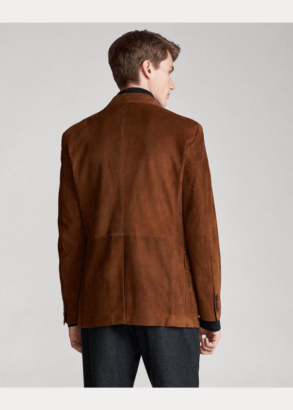Ralph Lauren Polo Semišové Sportovní Coat Hnědé | 0u6eNfle
