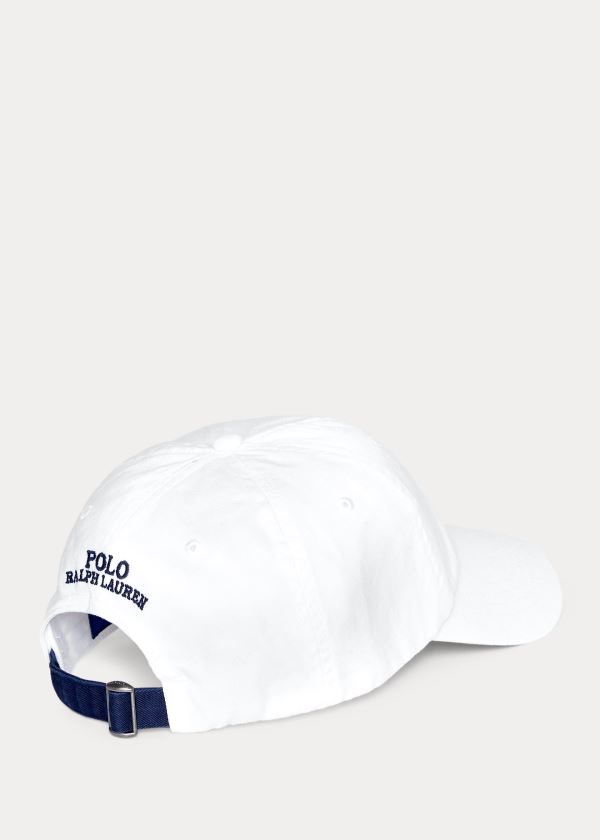 Ralph Lauren Polo Shield Bavlněné Twill Cap Bílé Viacfarebný | PtqBb1KC