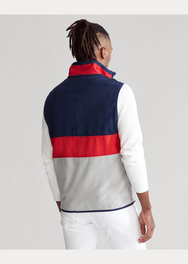 Ralph Lauren Polo Shield Fleece Vest Šedé Viacfarebný | SsoIlTju