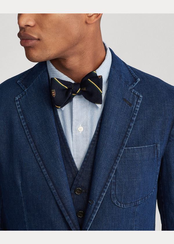 Ralph Lauren Polo Soft Denim Sportovní Coat Indigo | V5El38Hx
