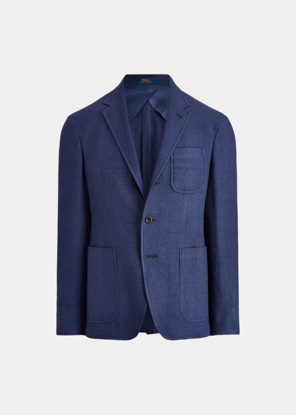 Ralph Lauren Polo Soft Tweed Sportovní Coat Indigo Blankyt | sUN47D4m