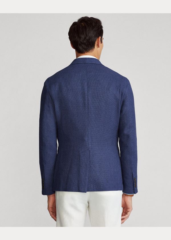 Ralph Lauren Polo Soft Tweed Sportovní Coat Indigo Blankyt | sUN47D4m