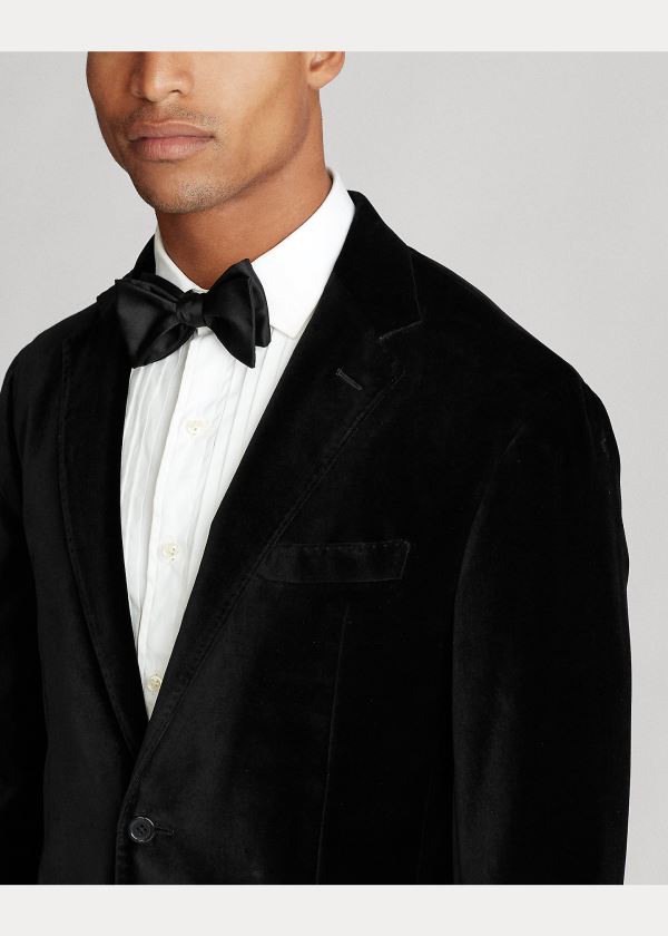 Ralph Lauren Polo Soft Velvet Dinner Jacket Černé | r7zXINrp