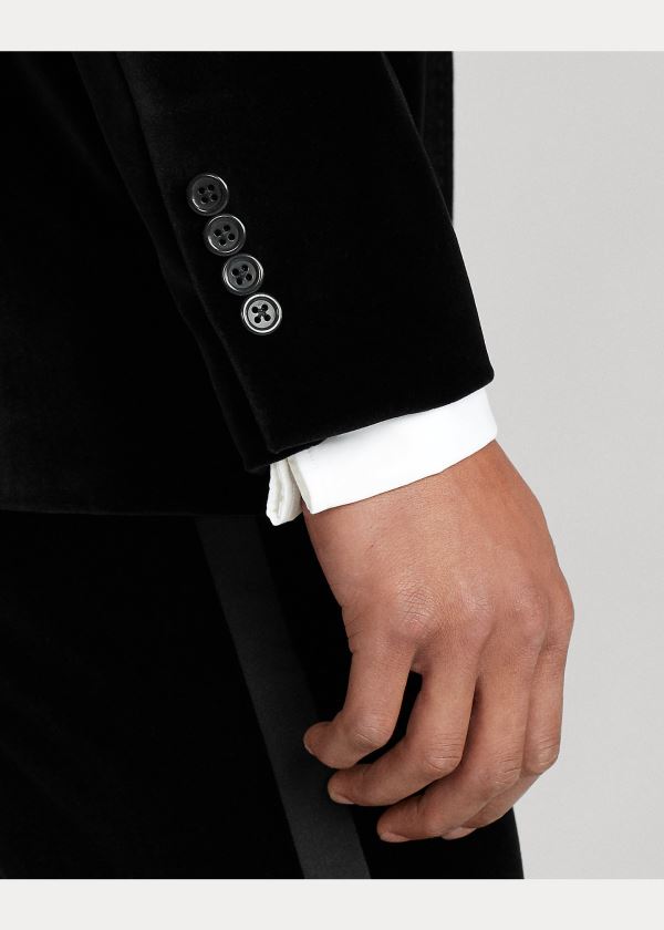 Ralph Lauren Polo Soft Velvet Dinner Jacket Černé | r7zXINrp