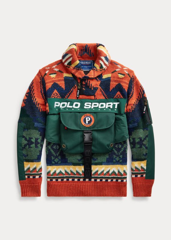 Ralph Lauren Polo Sportovní 2-in-1 Svetrové Červené Viacfarebný | 1EJmKbt4