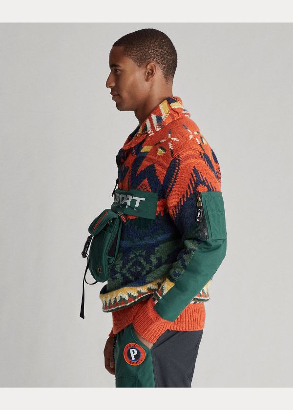 Ralph Lauren Polo Sportovní 2-in-1 Svetrové Červené Viacfarebný | 1EJmKbt4
