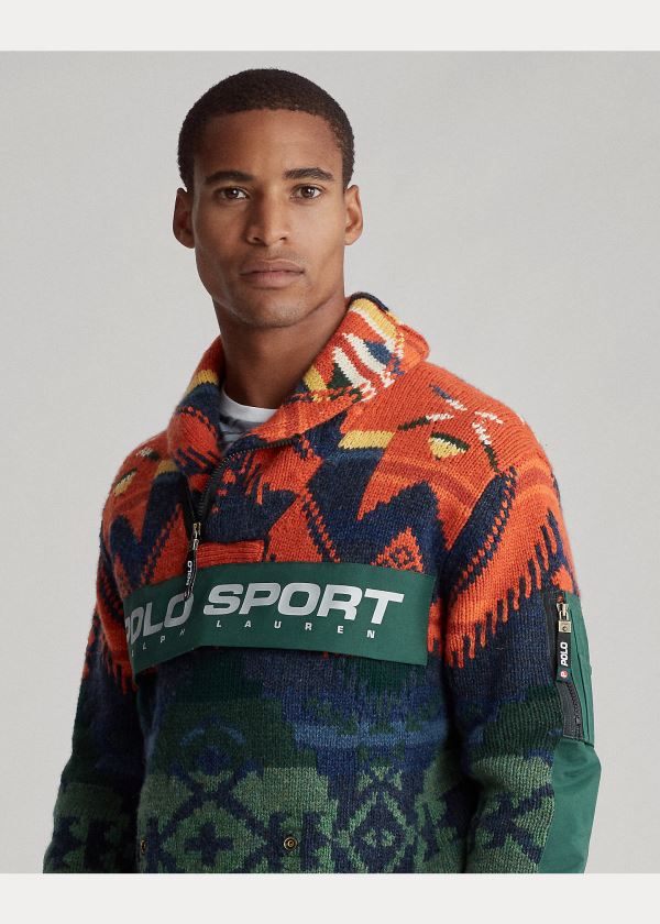 Ralph Lauren Polo Sportovní 2-in-1 Svetrové Červené Viacfarebný | 1EJmKbt4