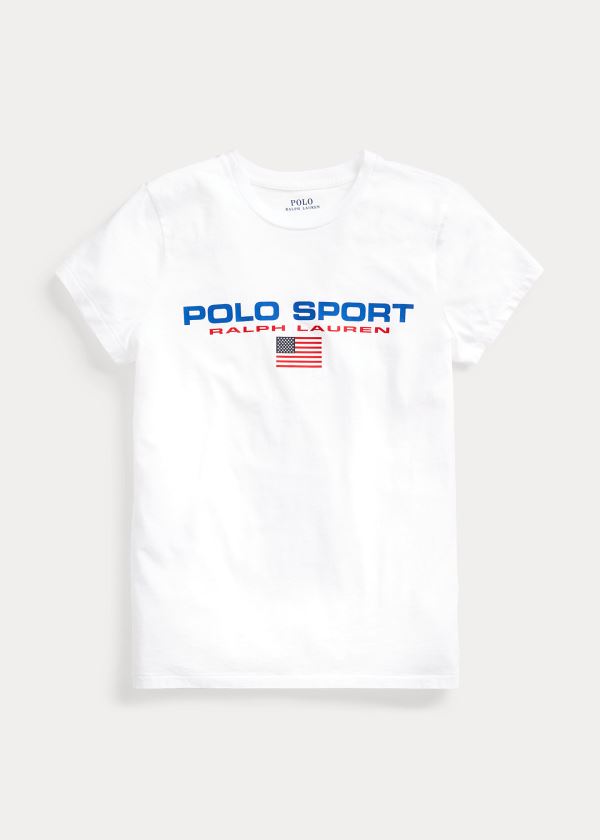 Ralph Lauren Polo Sportovní Crewneck Tee Bílé | lGPrBNqj