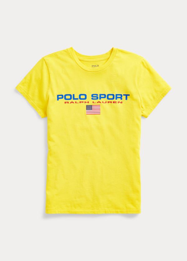 Ralph Lauren Polo Sportovní Crewneck Tee Žluté | lIkAo1OA