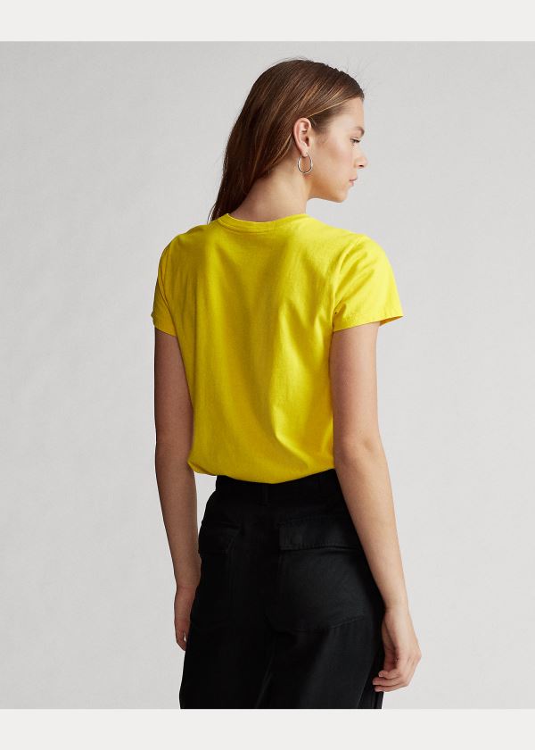 Ralph Lauren Polo Sportovní Crewneck Tee Žluté | lIkAo1OA