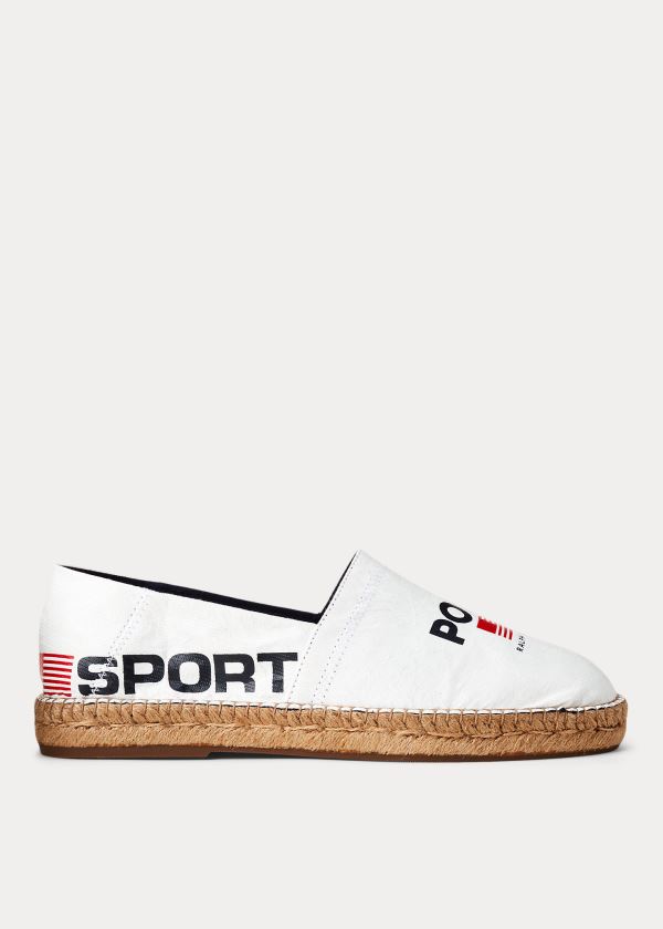 Ralph Lauren Polo Sportovní Espadrilky Bílé Tmavě Blankyt | 8lmpaFzT