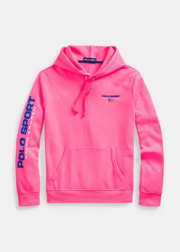 Ralph Lauren Polo Sportovní Fleece Hoodie Růžové | 0EsVzPiP