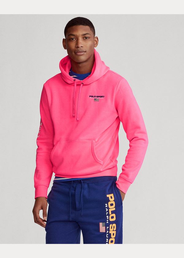 Ralph Lauren Polo Sportovní Fleece Hoodie Růžové | 0EsVzPiP