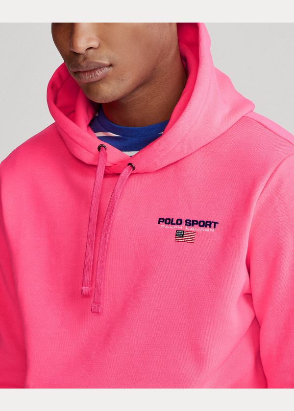Ralph Lauren Polo Sportovní Fleece Hoodie Růžové | 0EsVzPiP