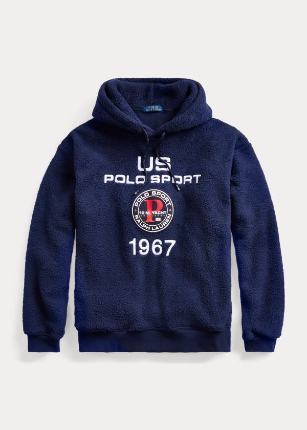 Ralph Lauren Polo Sportovní Fleece Hoodie Tmavě Blankyt | 0IwuTTqH