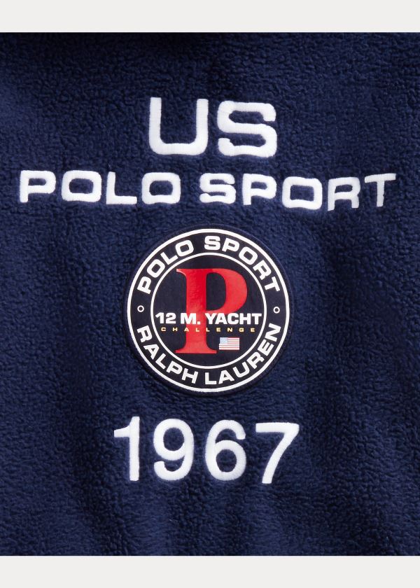 Ralph Lauren Polo Sportovní Fleece Hoodie Tmavě Blankyt | 0IwuTTqH