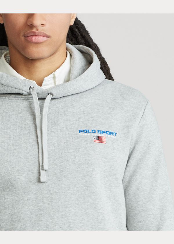 Ralph Lauren Polo Sportovní Fleece Hoodie Šedé | F8qCrC0F