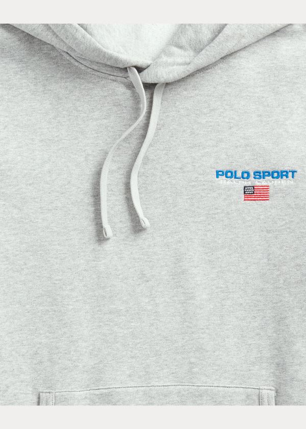 Ralph Lauren Polo Sportovní Fleece Hoodie Šedé | F8qCrC0F