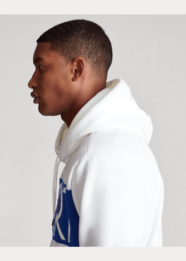 Ralph Lauren Polo Sportovní Fleece Hoodie Bílé | Wkpb4ce3