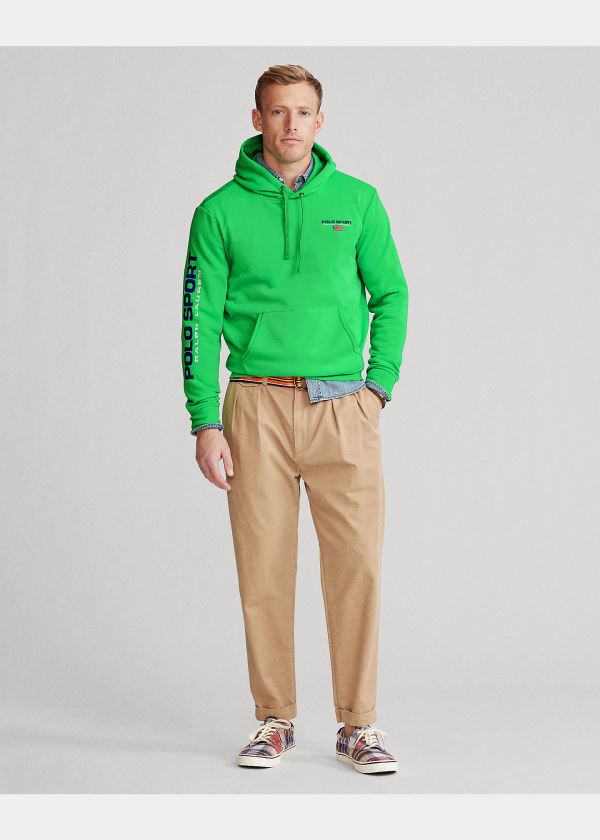 Ralph Lauren Polo Sportovní Fleece Hoodie Zelene | YFd0icD5