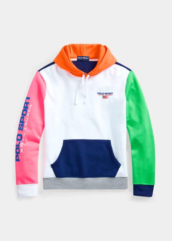 Ralph Lauren Polo Sportovní Fleece Hoodie Bílé Viacfarebný | kDk8JUOX