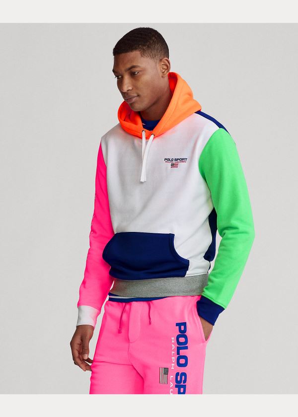 Ralph Lauren Polo Sportovní Fleece Hoodie Bílé Viacfarebný | kDk8JUOX