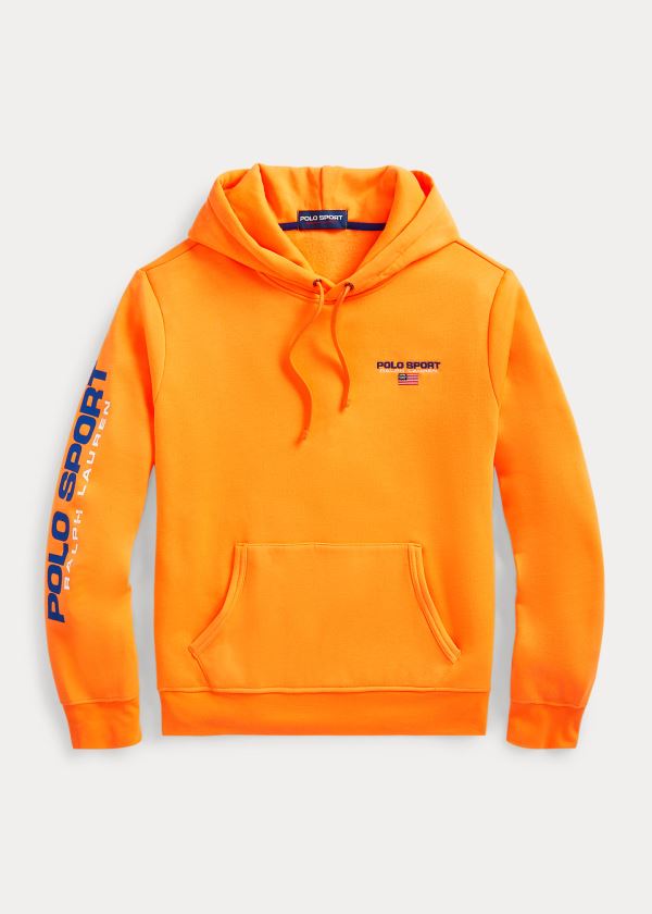 Ralph Lauren Polo Sportovní Fleece Hoodie Oranžové | q54UToSh