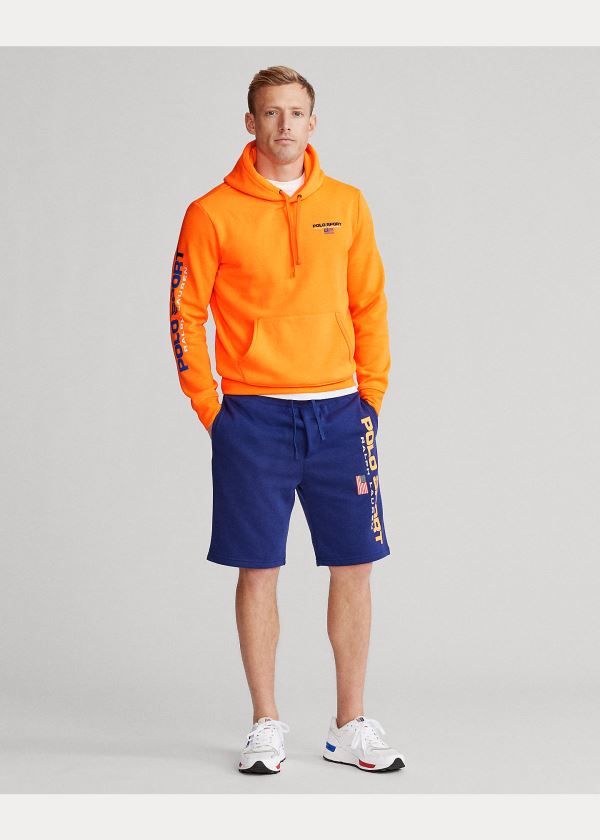 Ralph Lauren Polo Sportovní Fleece Hoodie Oranžové | q54UToSh
