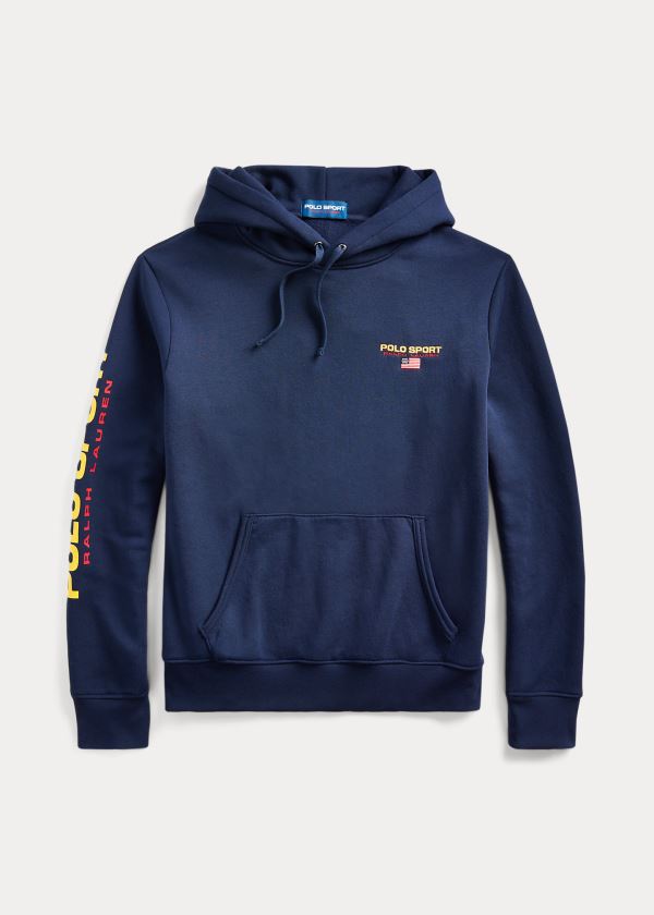 Ralph Lauren Polo Sportovní Fleece Hoodie Tmavě Blankyt | qHVvh9HB