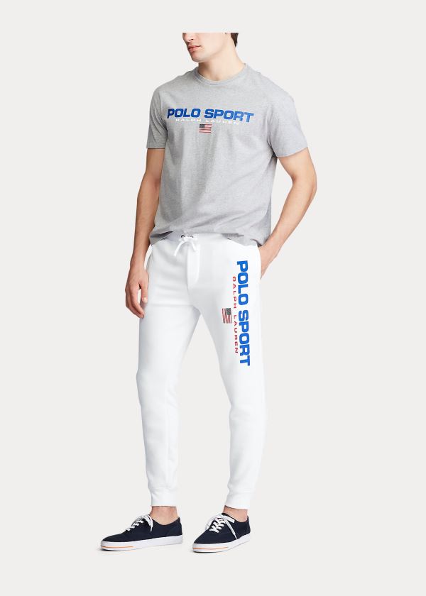 Ralph Lauren Polo Sportovní Fleece Jogger Pant Bílé | GO0un8Ze