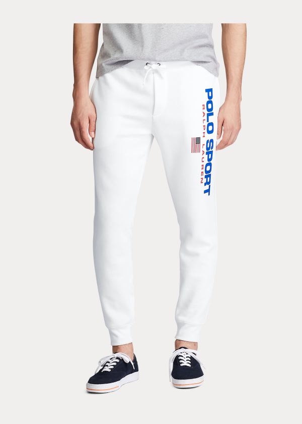 Ralph Lauren Polo Sportovní Fleece Jogger Pant Bílé | GO0un8Ze