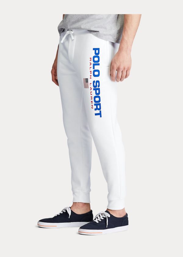 Ralph Lauren Polo Sportovní Fleece Jogger Pant Bílé | GO0un8Ze