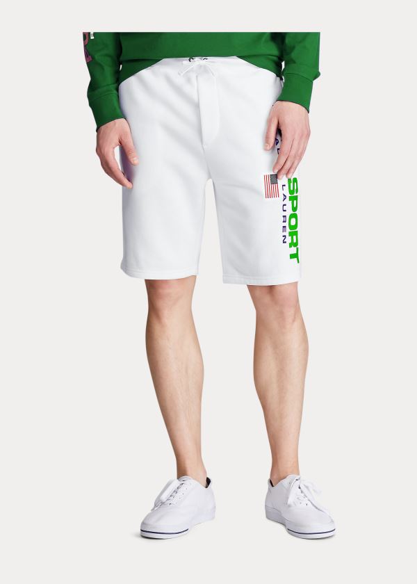 Ralph Lauren Polo Sportovní Fleece Krátké Bílé | 9mMpUeh9