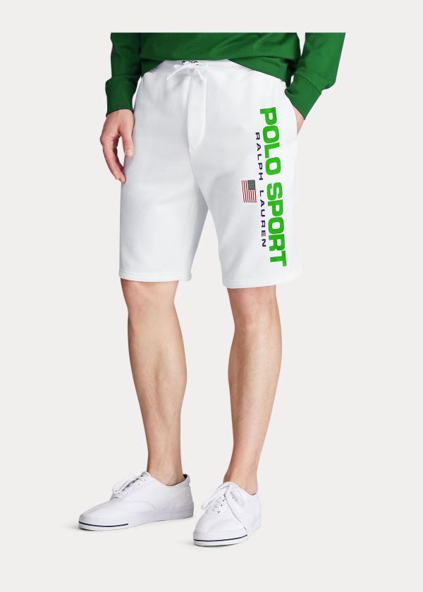 Ralph Lauren Polo Sportovní Fleece Krátké Bílé | 9mMpUeh9