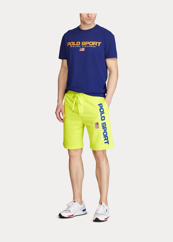 Ralph Lauren Polo Sportovní Fleece Krátké Světle Zelene | B7b2hvzJ