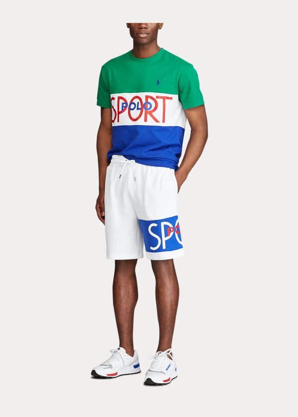 Ralph Lauren Polo Sportovní Fleece Krátké Bílé | b9Vow8Kv
