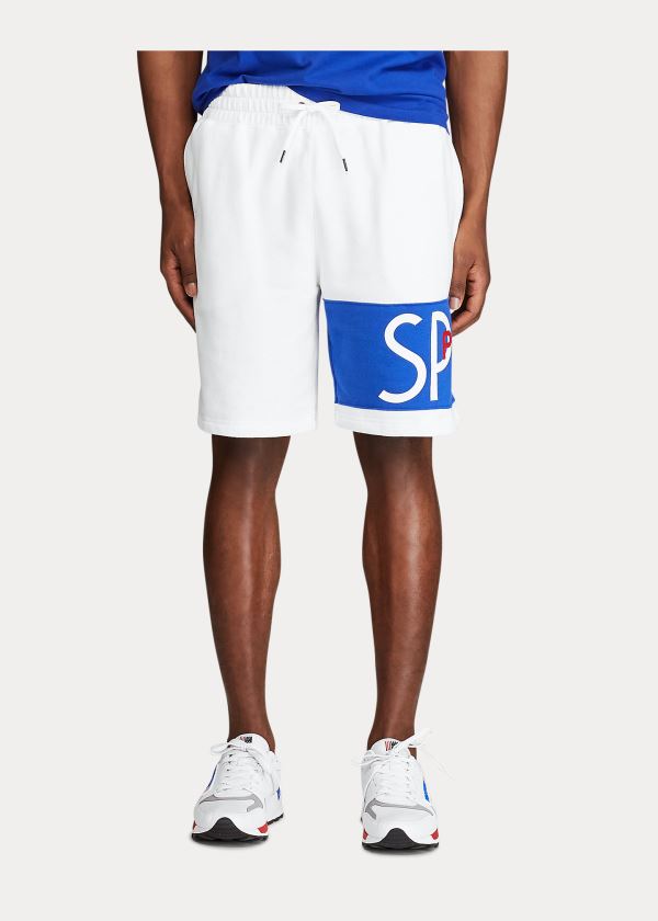 Ralph Lauren Polo Sportovní Fleece Krátké Bílé | b9Vow8Kv
