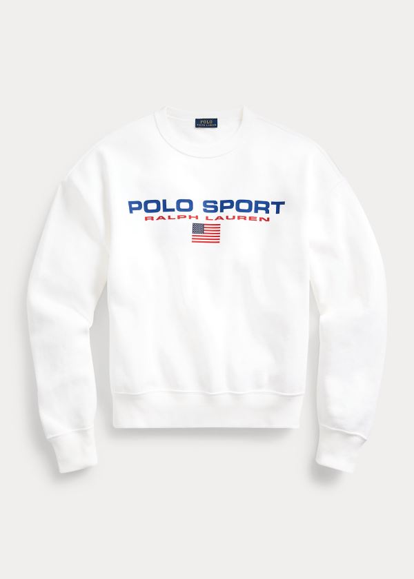 Ralph Lauren Polo Sportovní Fleece Sweatshirt Bílé | REIiEjFo