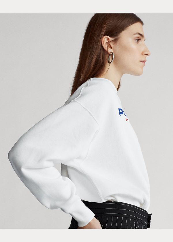 Ralph Lauren Polo Sportovní Fleece Sweatshirt Bílé | REIiEjFo