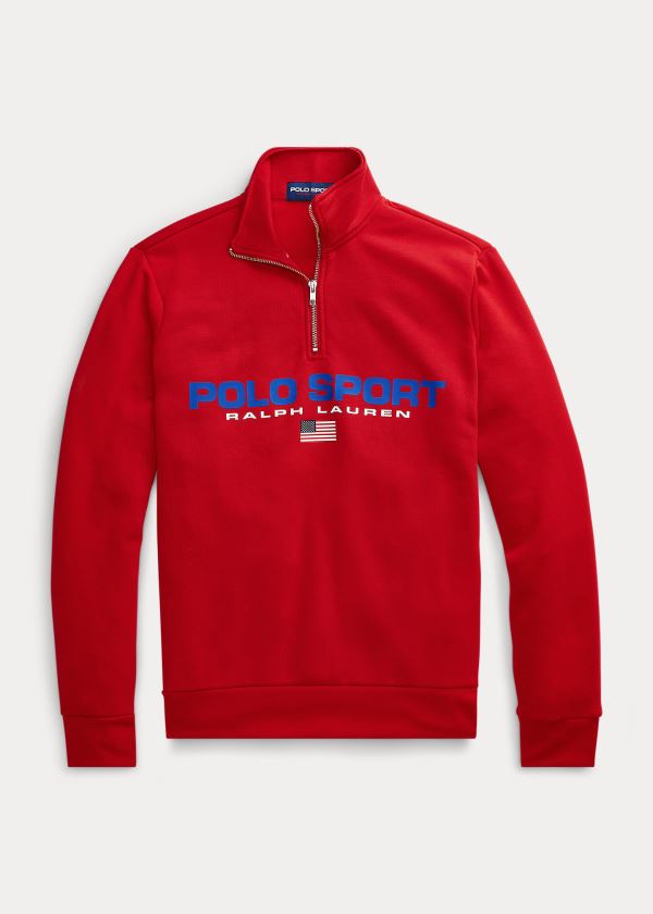 Ralph Lauren Polo Sportovní Fleece Sweatshirt Červené | gBEWew1N