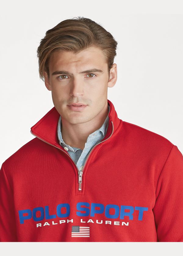 Ralph Lauren Polo Sportovní Fleece Sweatshirt Červené | gBEWew1N